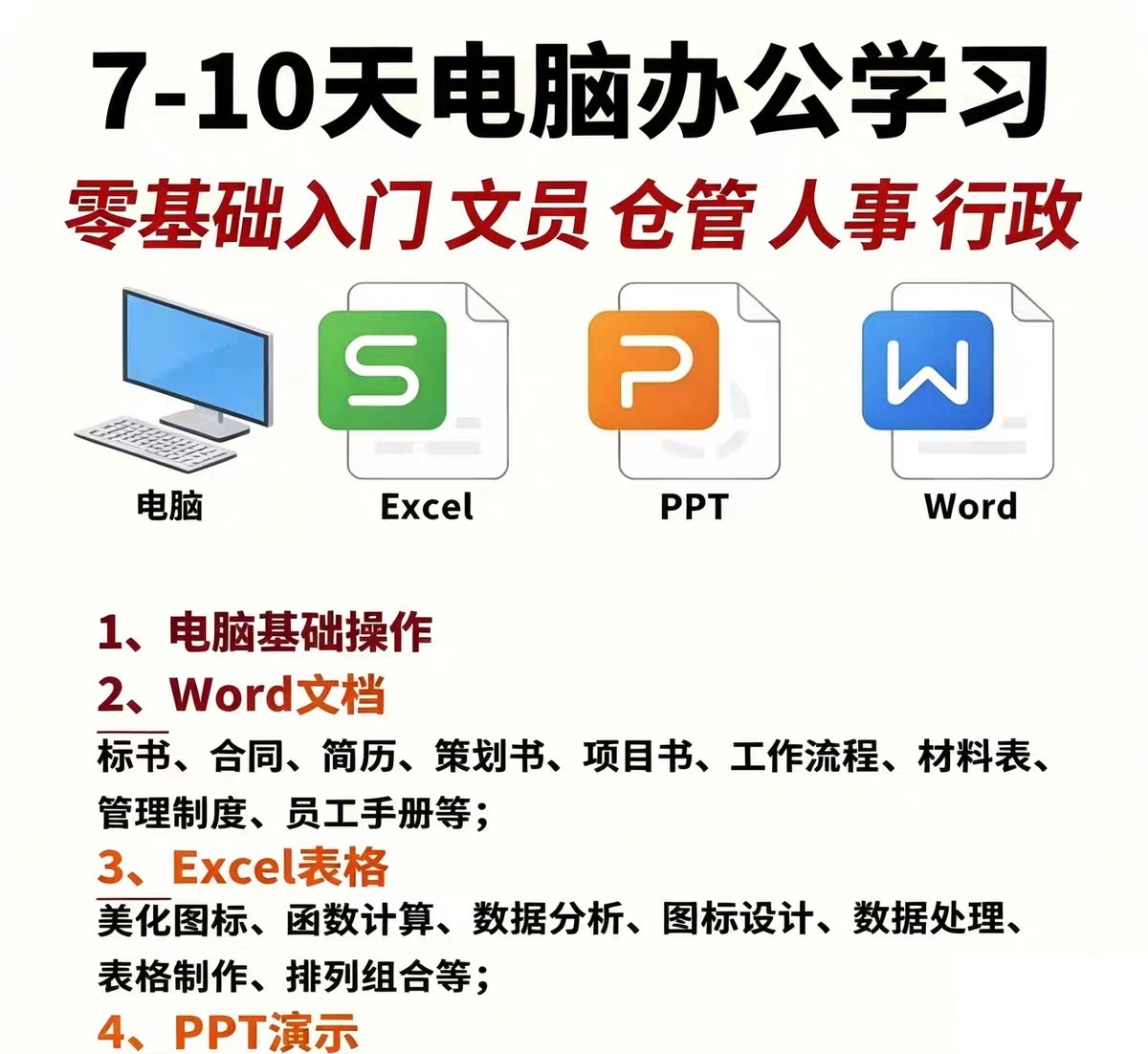 WPS 办公视频教程 Word+Excel+PPT 零基础学习，快速提升职场办公效率